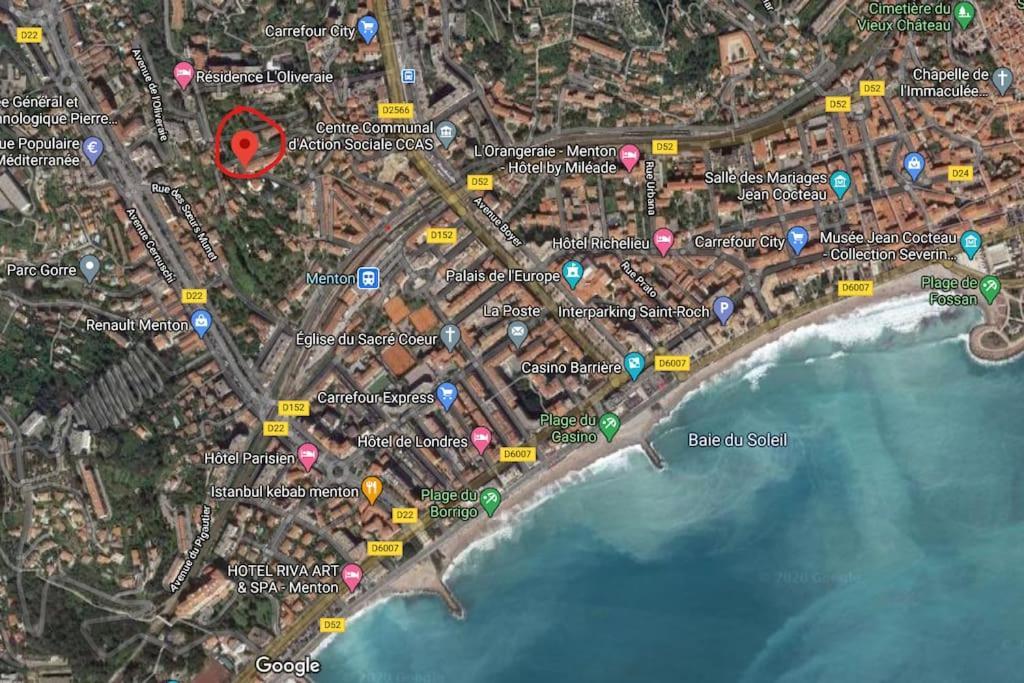 Le Montfleuri- Centre-Ville - Parking Prive - Vue Mer Menton Luaran gambar